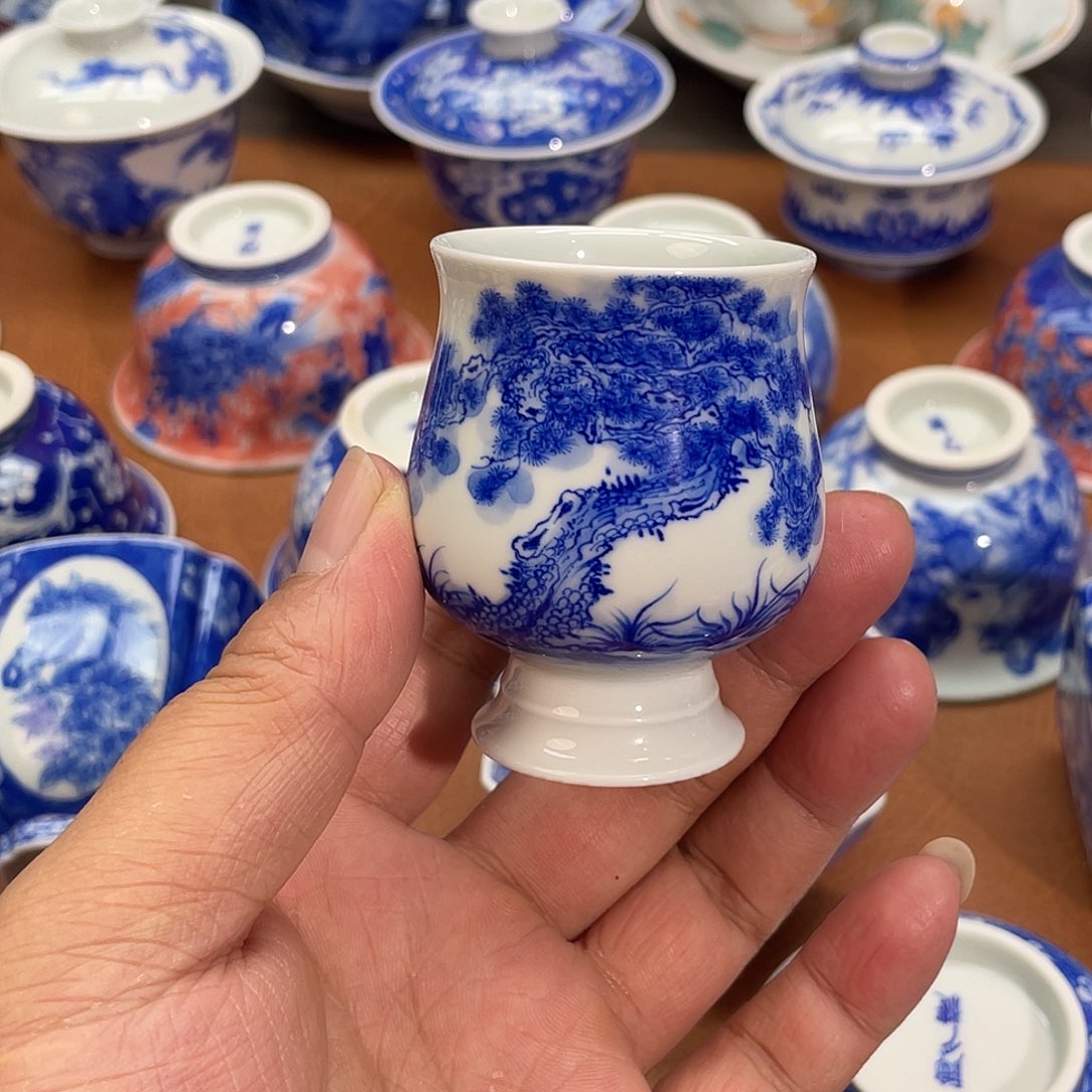 陶月楼 柴子 迎客松 高足杯