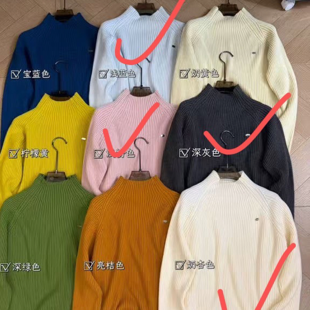 （实体店品质）孕妈妈冬季新款短款圆弧高弹力针织打底毛衣