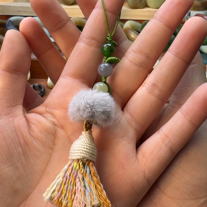 和田玉（糖玉）未镶嵌车挂