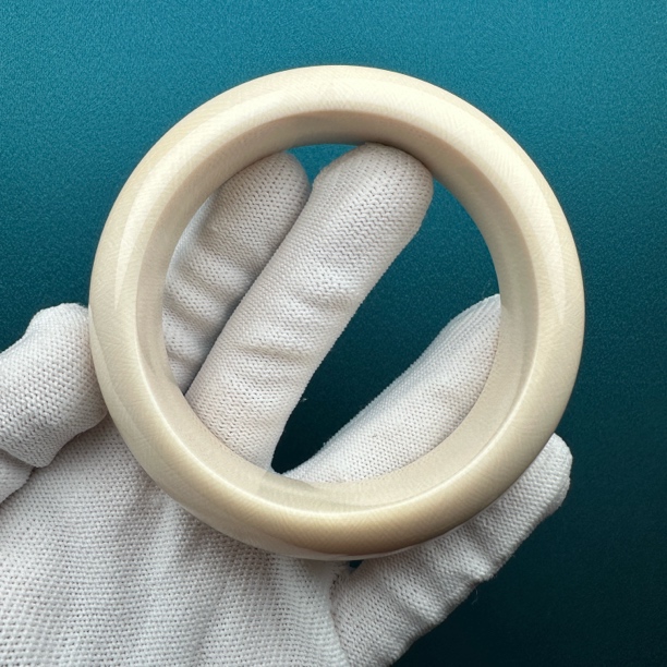 U50-83天然猛犸 爆满纹宽条手镯60mm一物一图 假一罚十