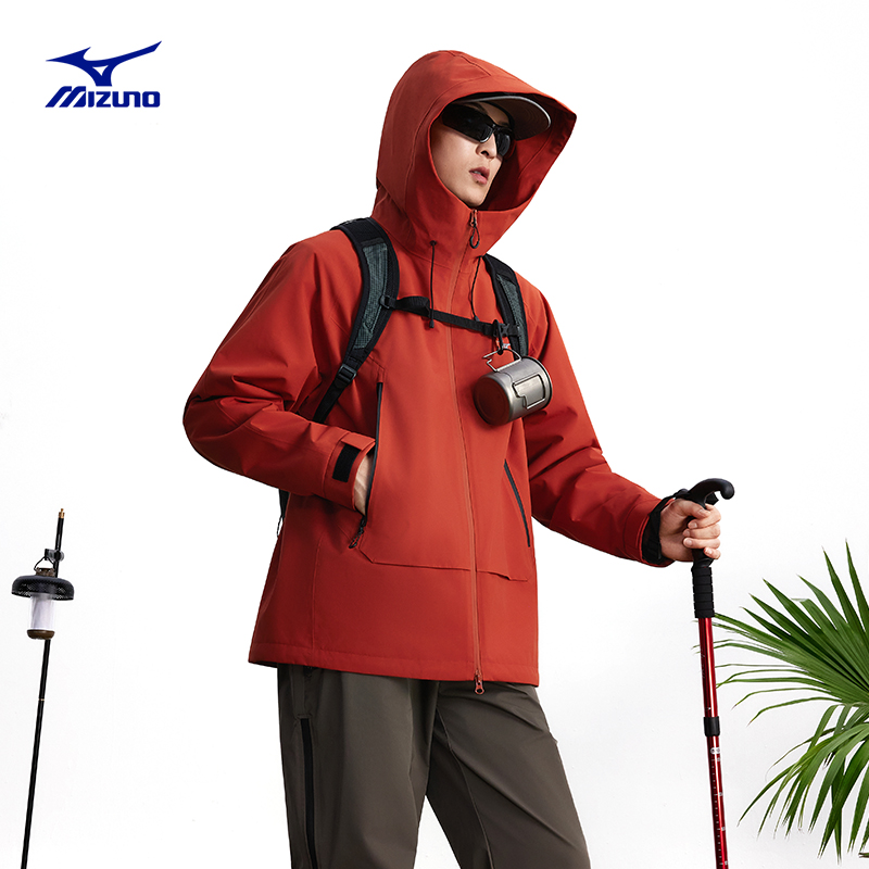 美津浓【蛋壳2.0冲锋衣】户外防水防风人生冲锋衣三合一K2CE56Y2