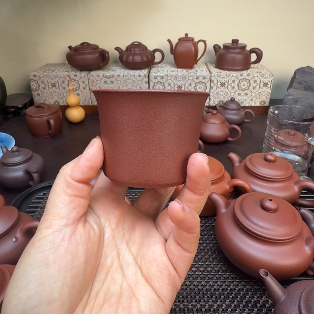 菲***王茶壶紫砂原矿紫泥主人杯