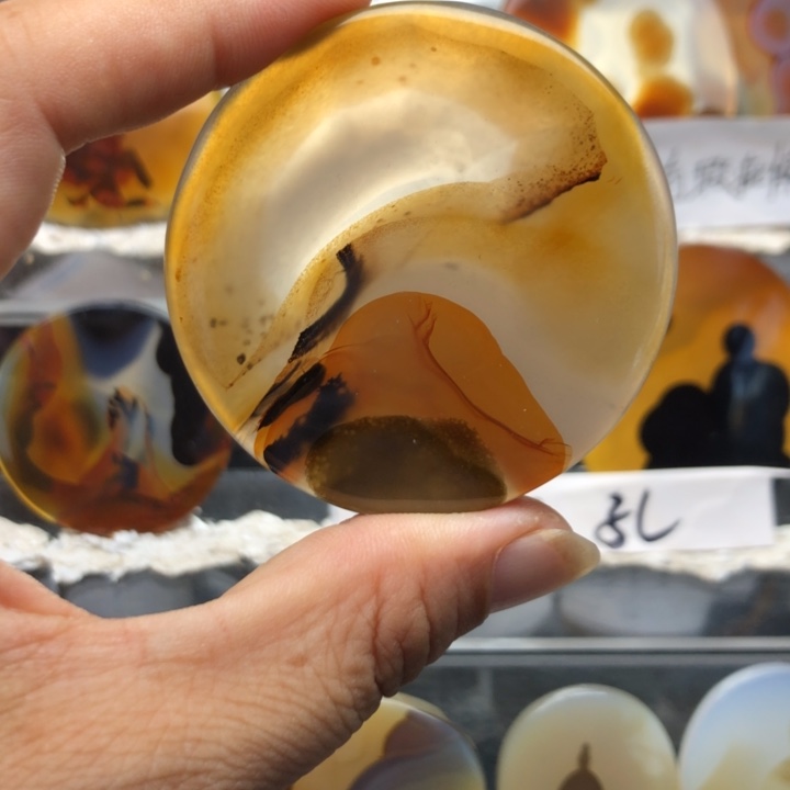 合金玛瑙/玉髓珠宝奇石47有瑕