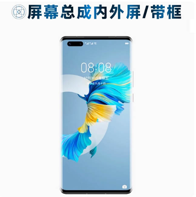 9新  二手Mate40proMate40rs拆机屏幕总成显示完美显示瑕疵
