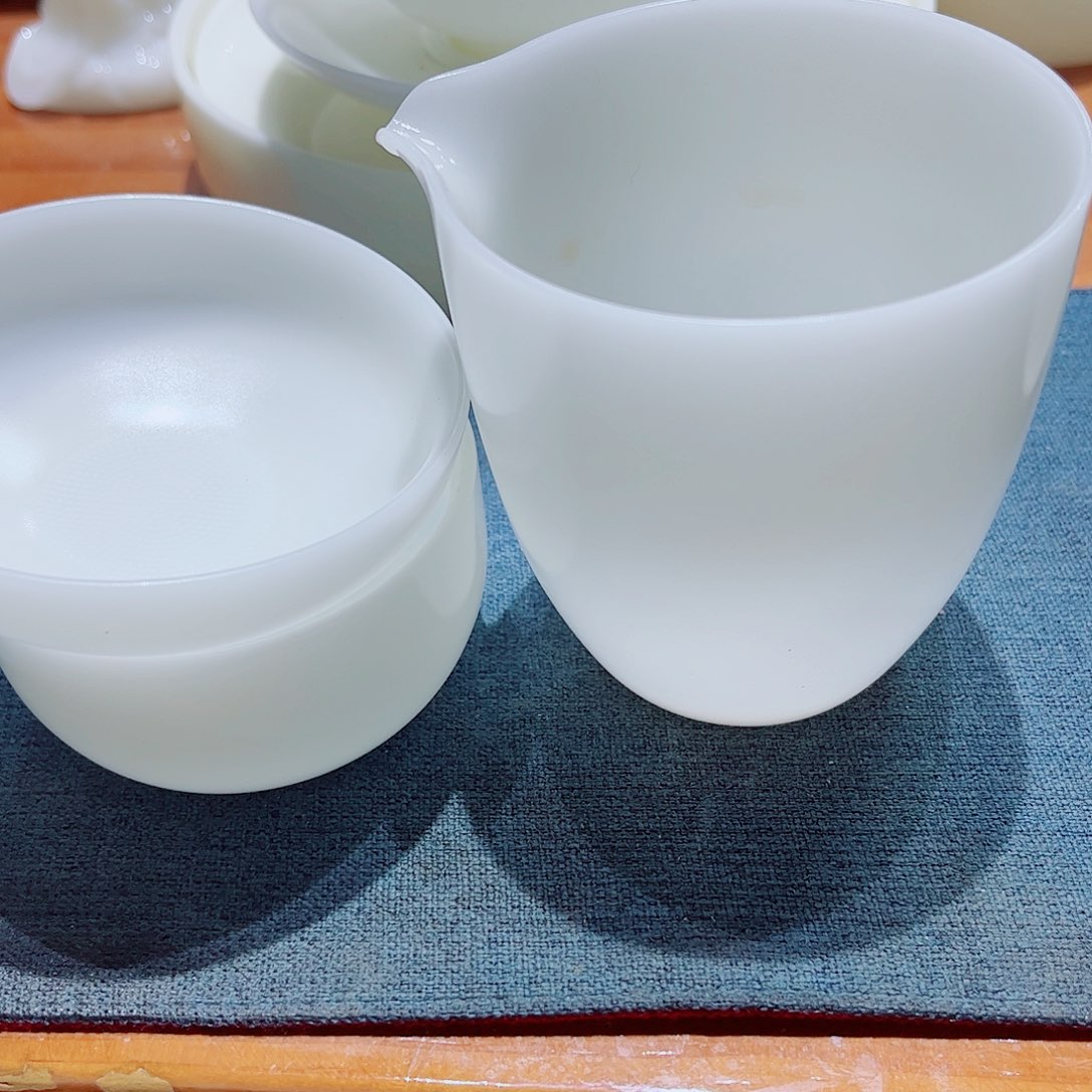 陶瓷素烧璞玉1公杯茶漏1111