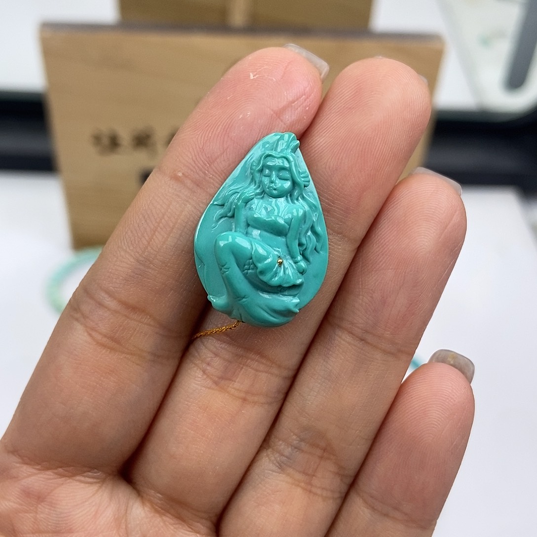 绿松石未镶嵌珠宝奇石