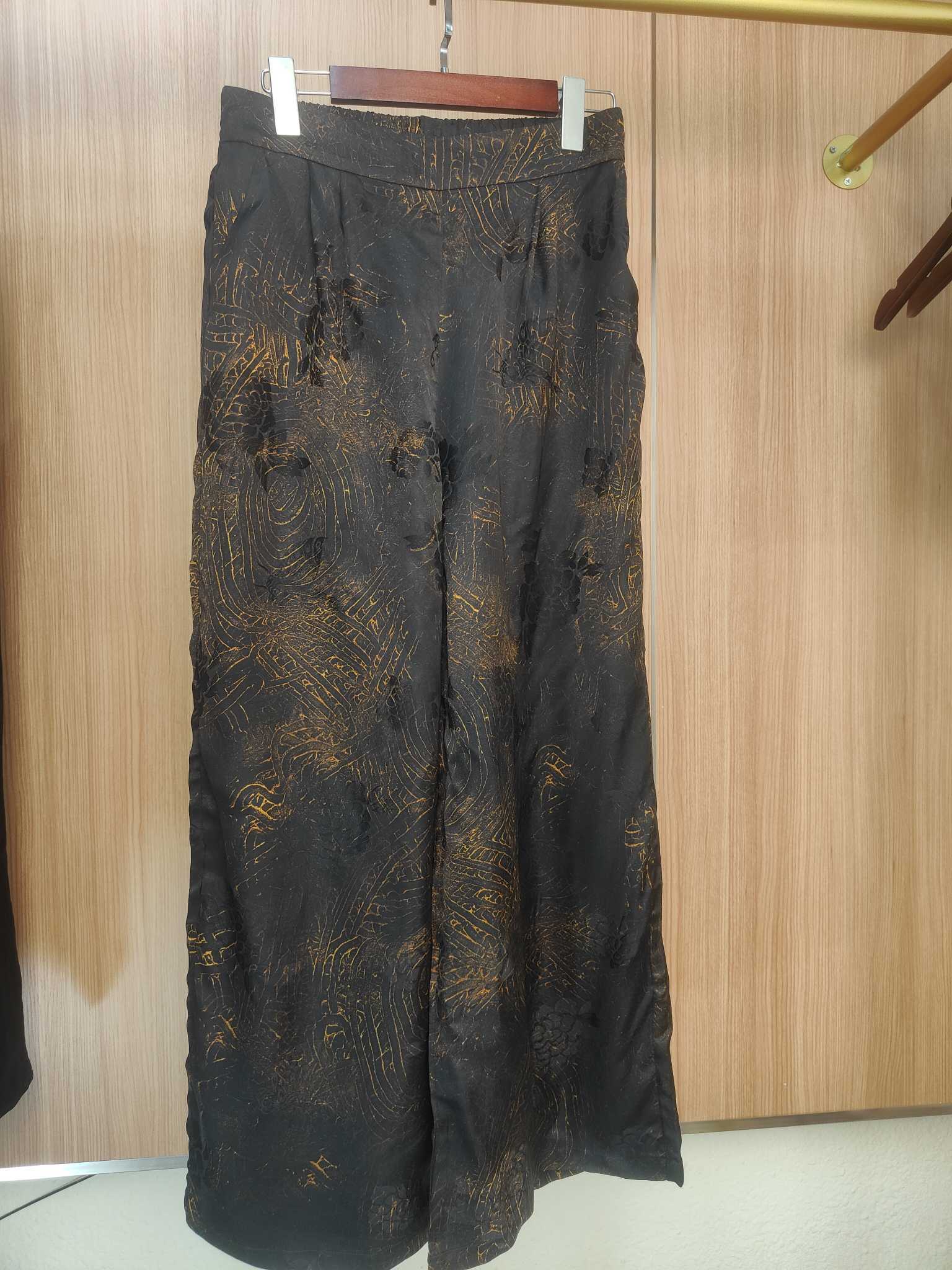 暗金轨迹——裤子女士休闲裤时尚提花6610