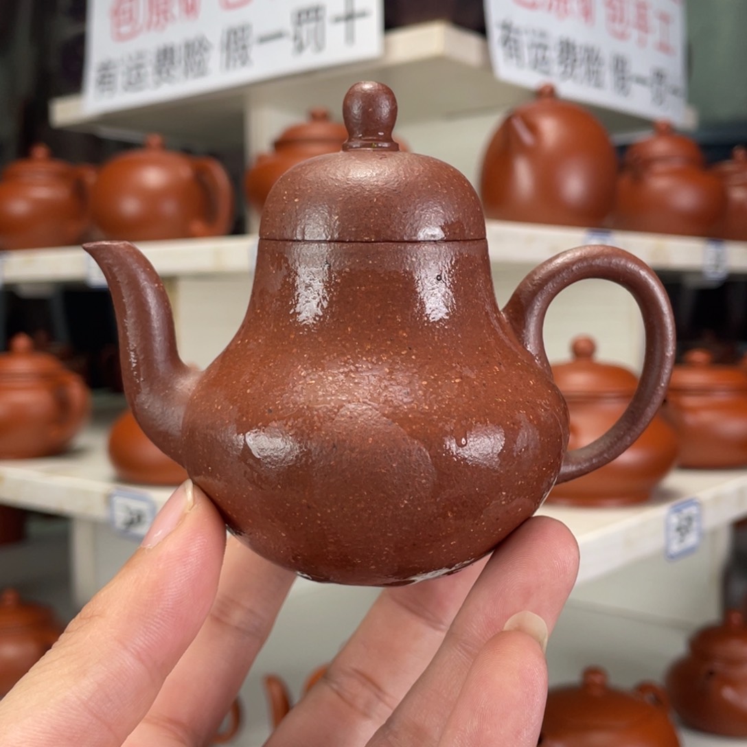 茶壶紫砂紫泥全手工130毫升