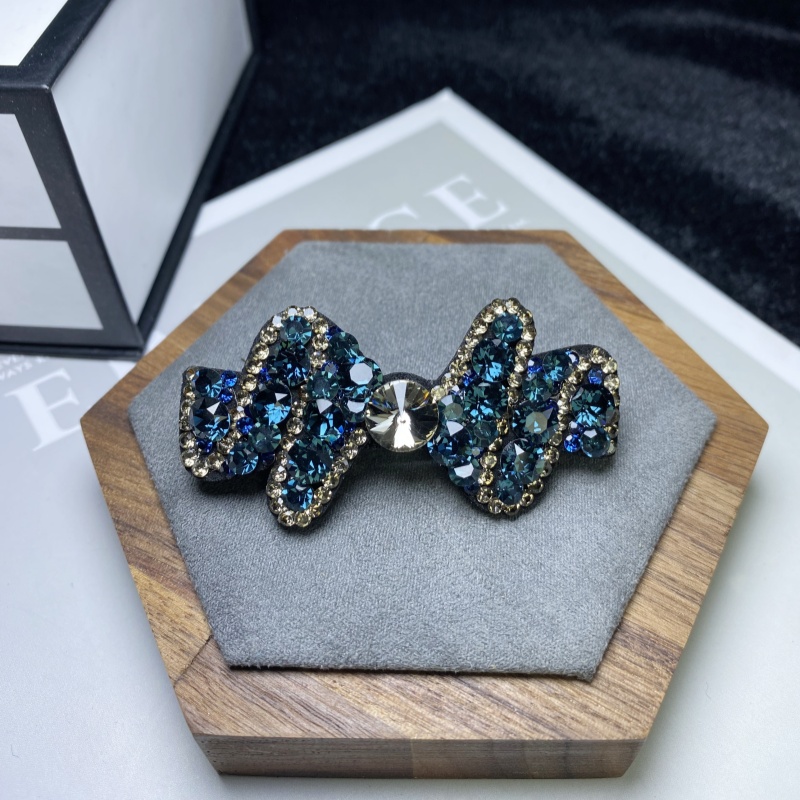 L334墨蓝波浪6厘米弹簧夹