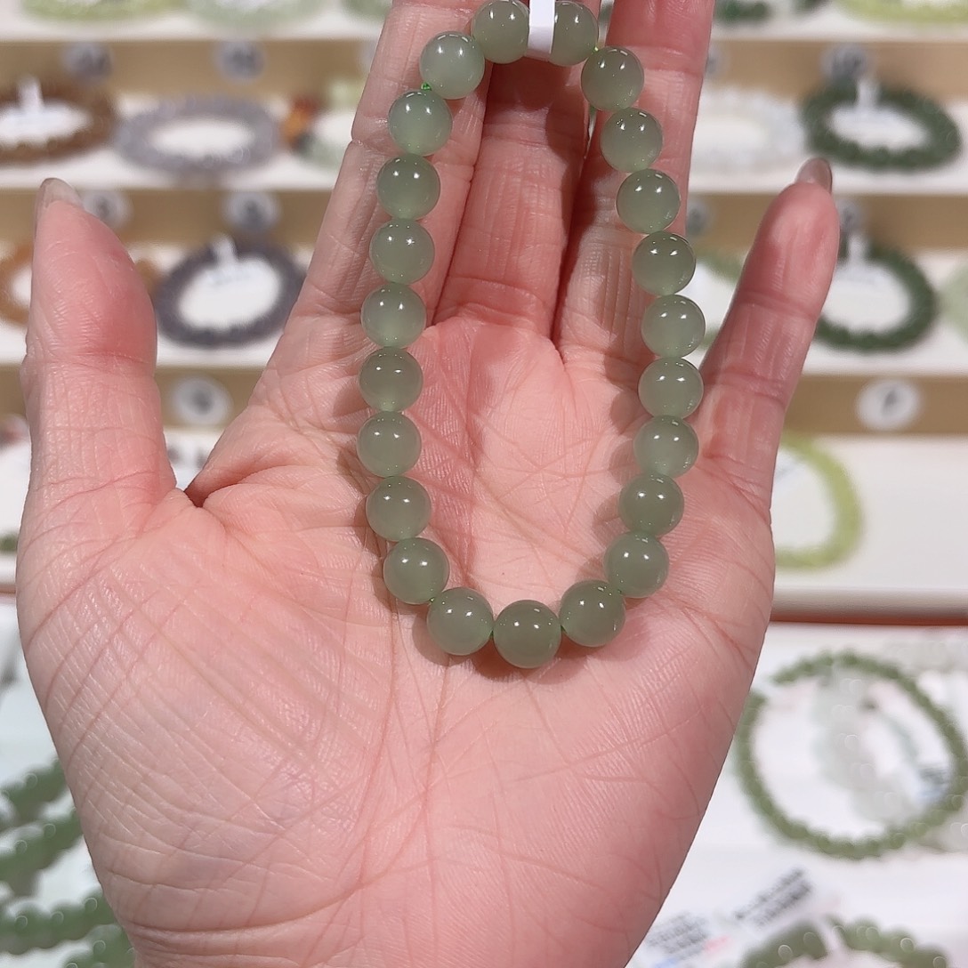 和田玉手链未镶嵌晨*V