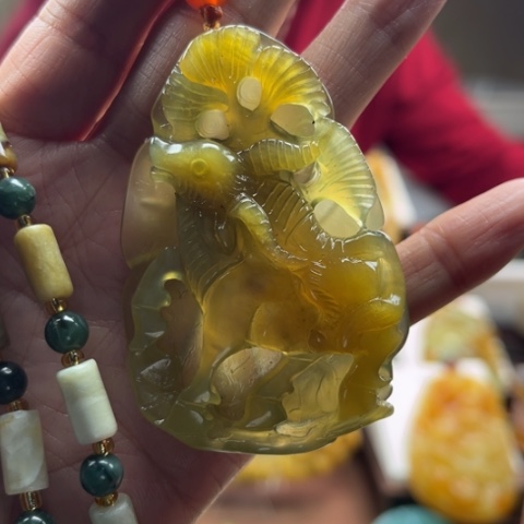 岫玉挂件未镶嵌挂件