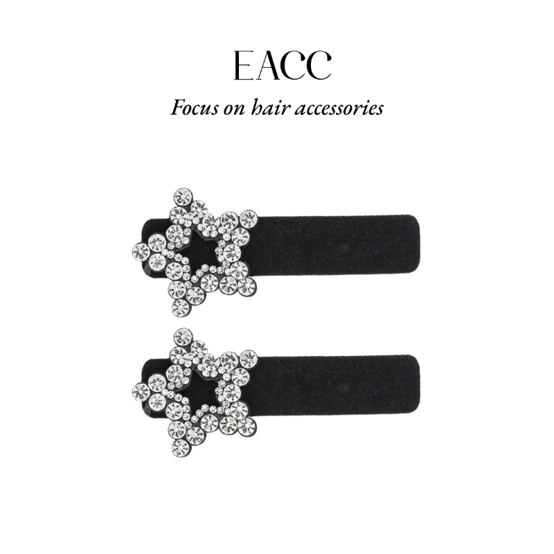 韩版简约水钻复古碎发BB夹后脑勺发夹刘海前额侧边发卡一字夹头饰