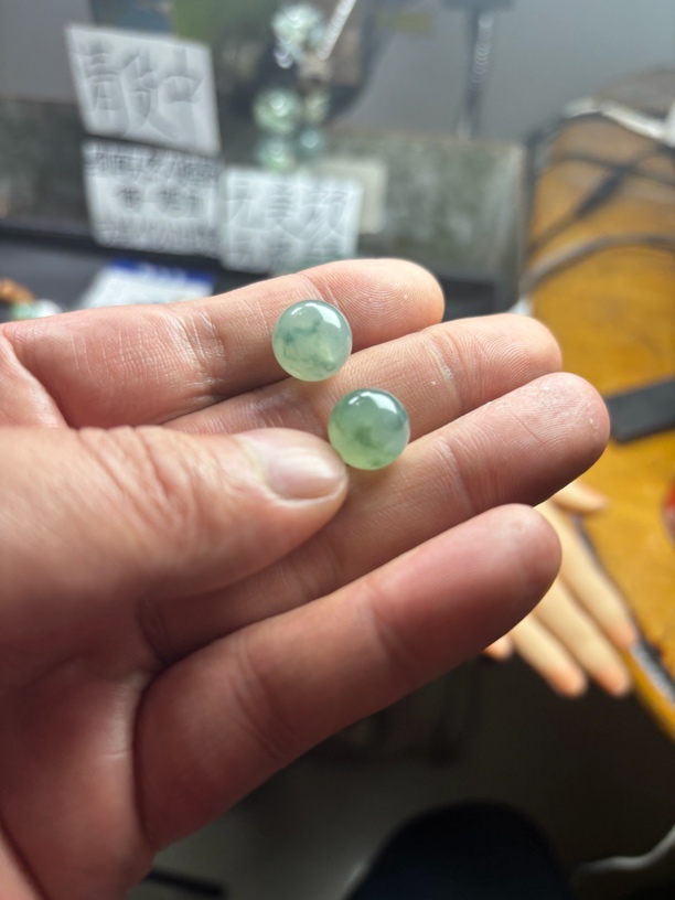 缅甸翡翠冰飘花2粒卡12