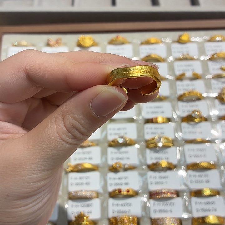 铜合金3541强保色发 1 个壹笔壹戒指