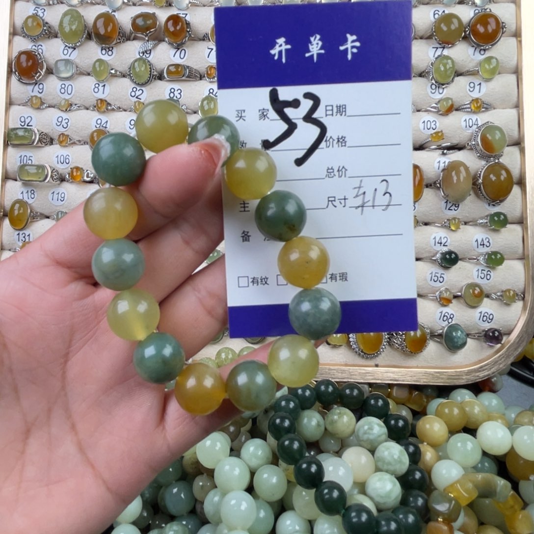 未镶嵌蛇纹石玉手串