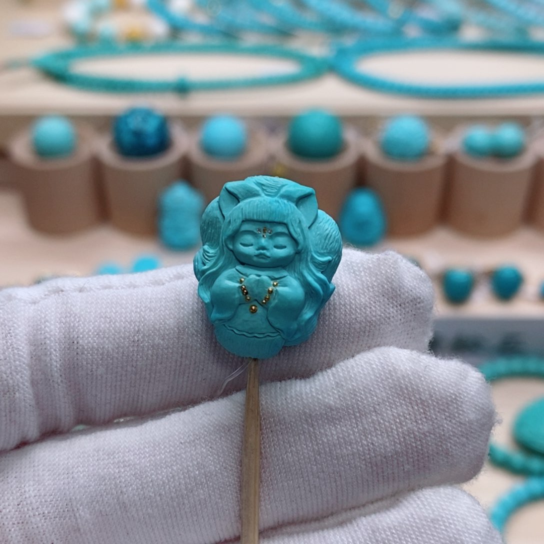 绿松石珠宝奇石未镶嵌