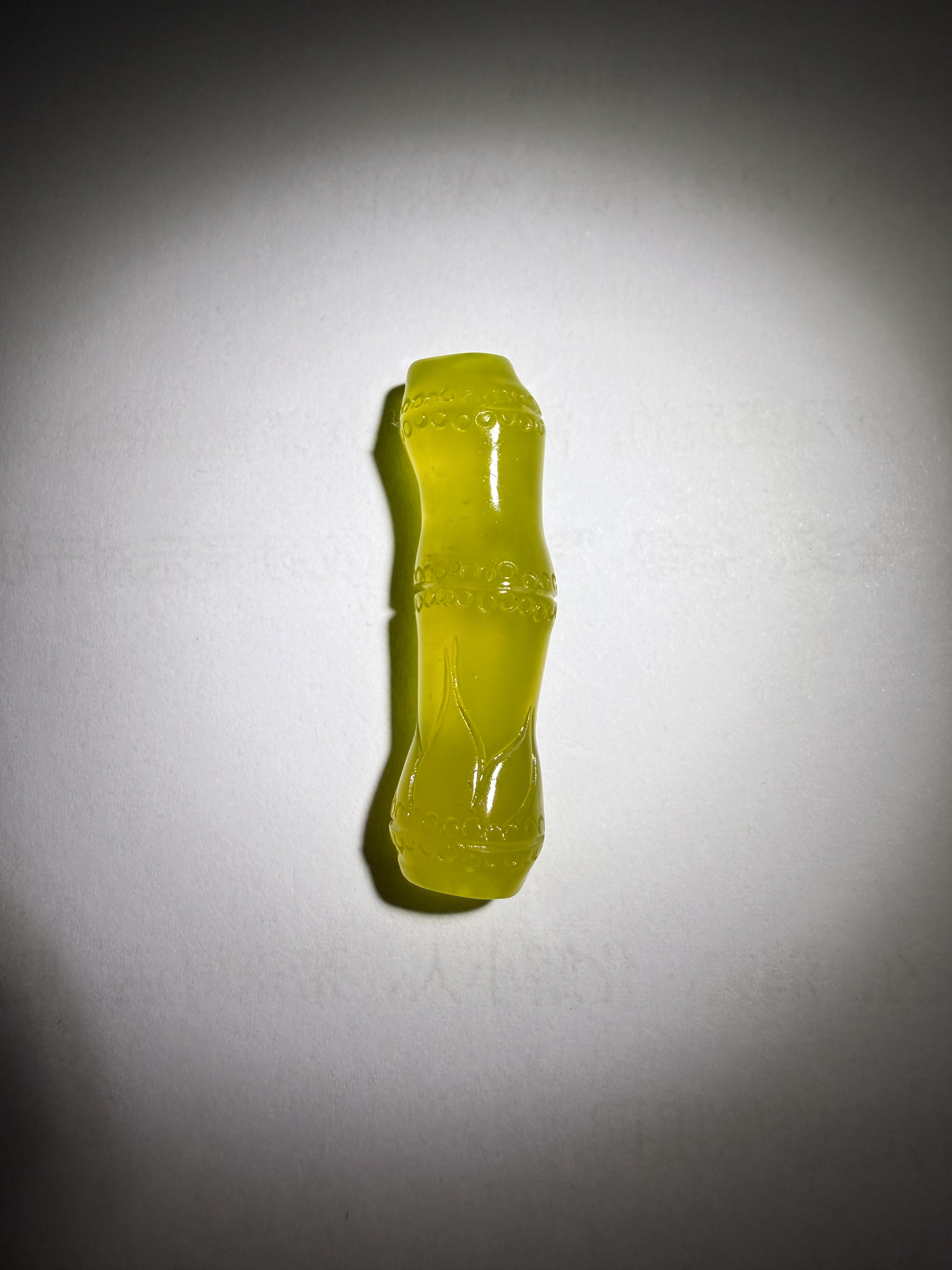 天然岫玉竹节手工雕刻节节高升挂件平安时尚气质