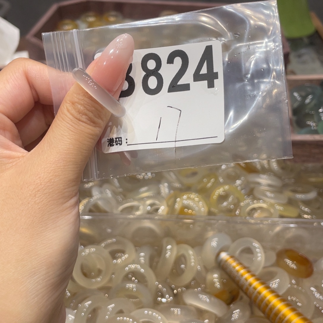 玛瑙/玉髓未镶嵌戒指824