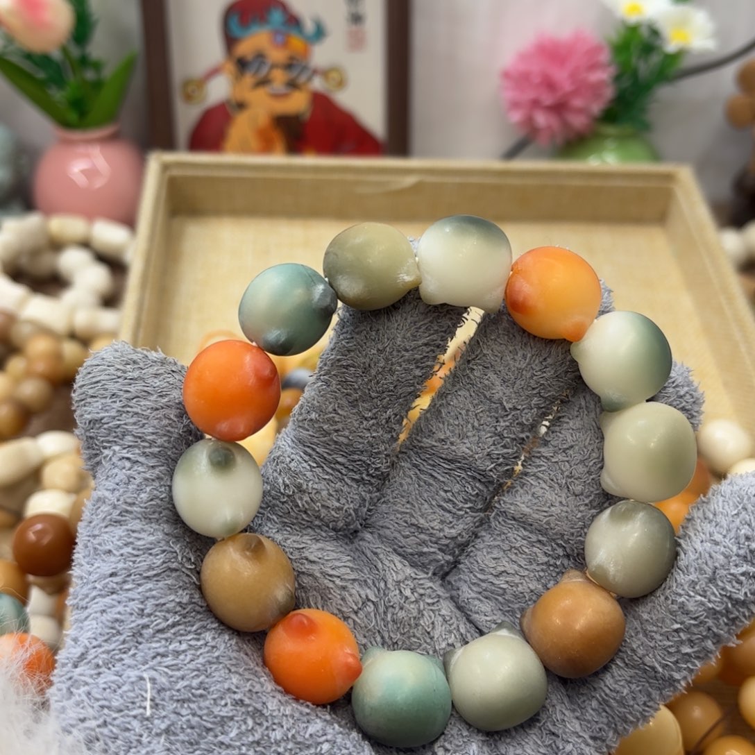 吊坠菩提根/象牙果18干磨微瑕落地果猫头697