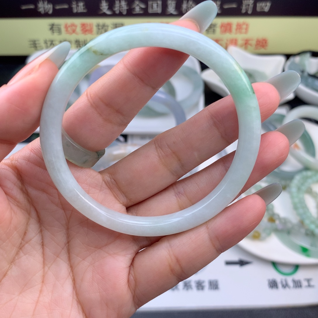 【闪购商品】未镶嵌手镯定制不退换58定制翡翠