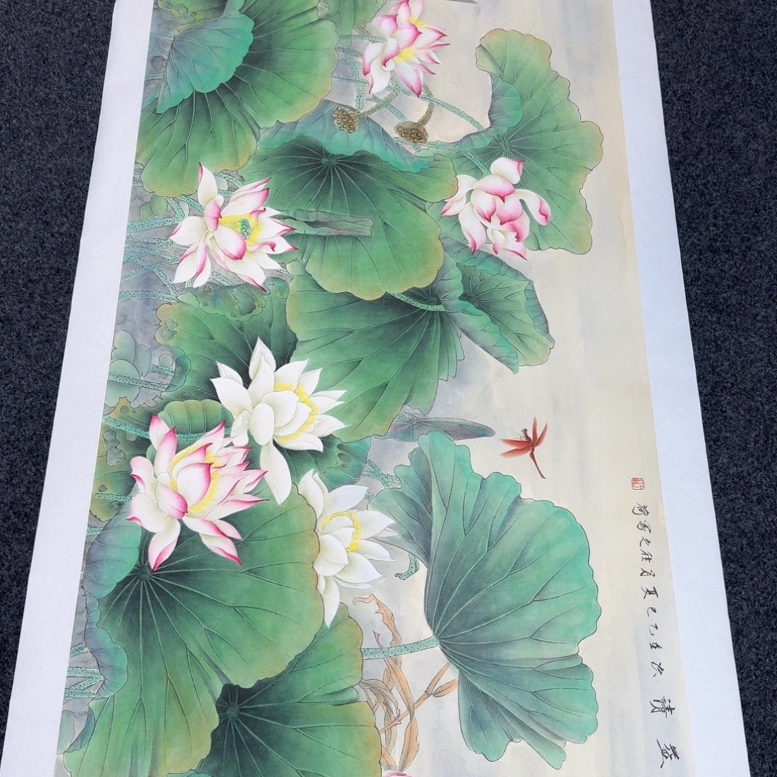 国画纯手绘山水花鸟作品