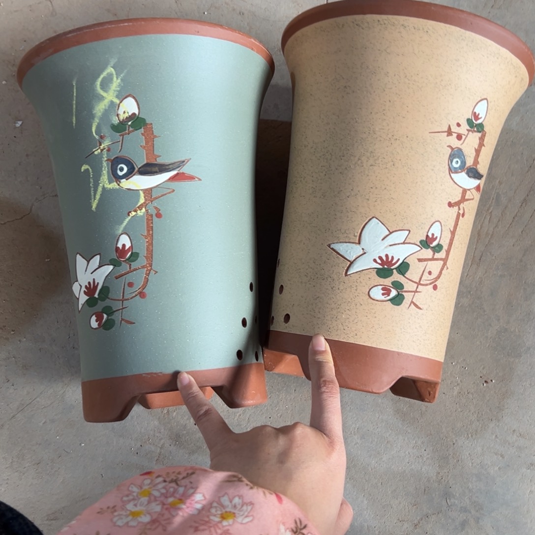 宜兴川阁紫砂花盆