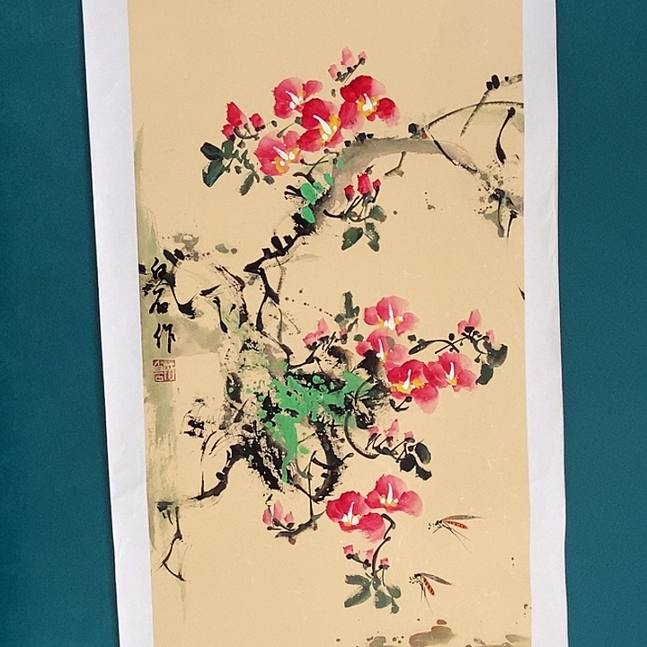 国画四尺四开手绘作品