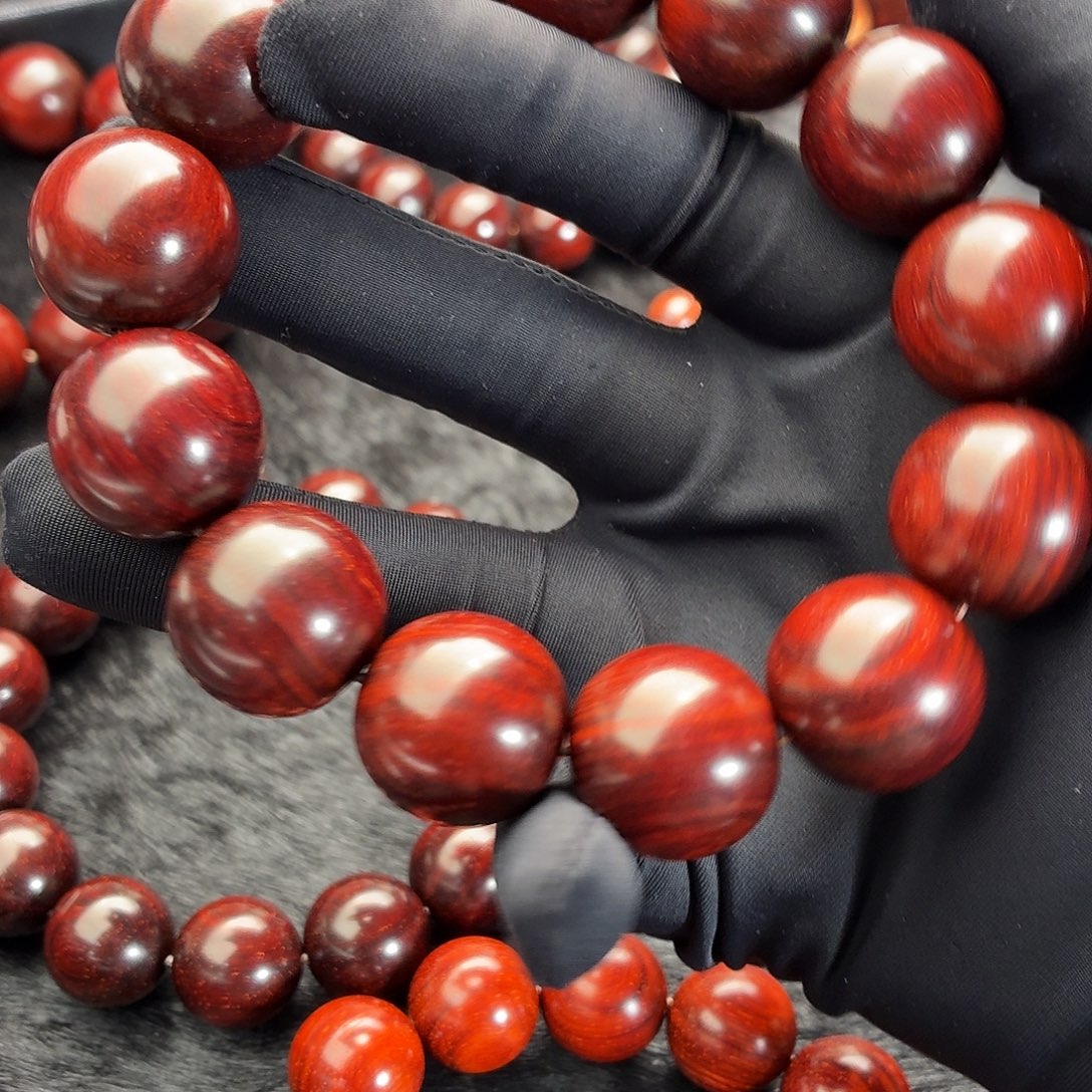 等***枫手串/手链小叶紫檀原汁原味顶泥