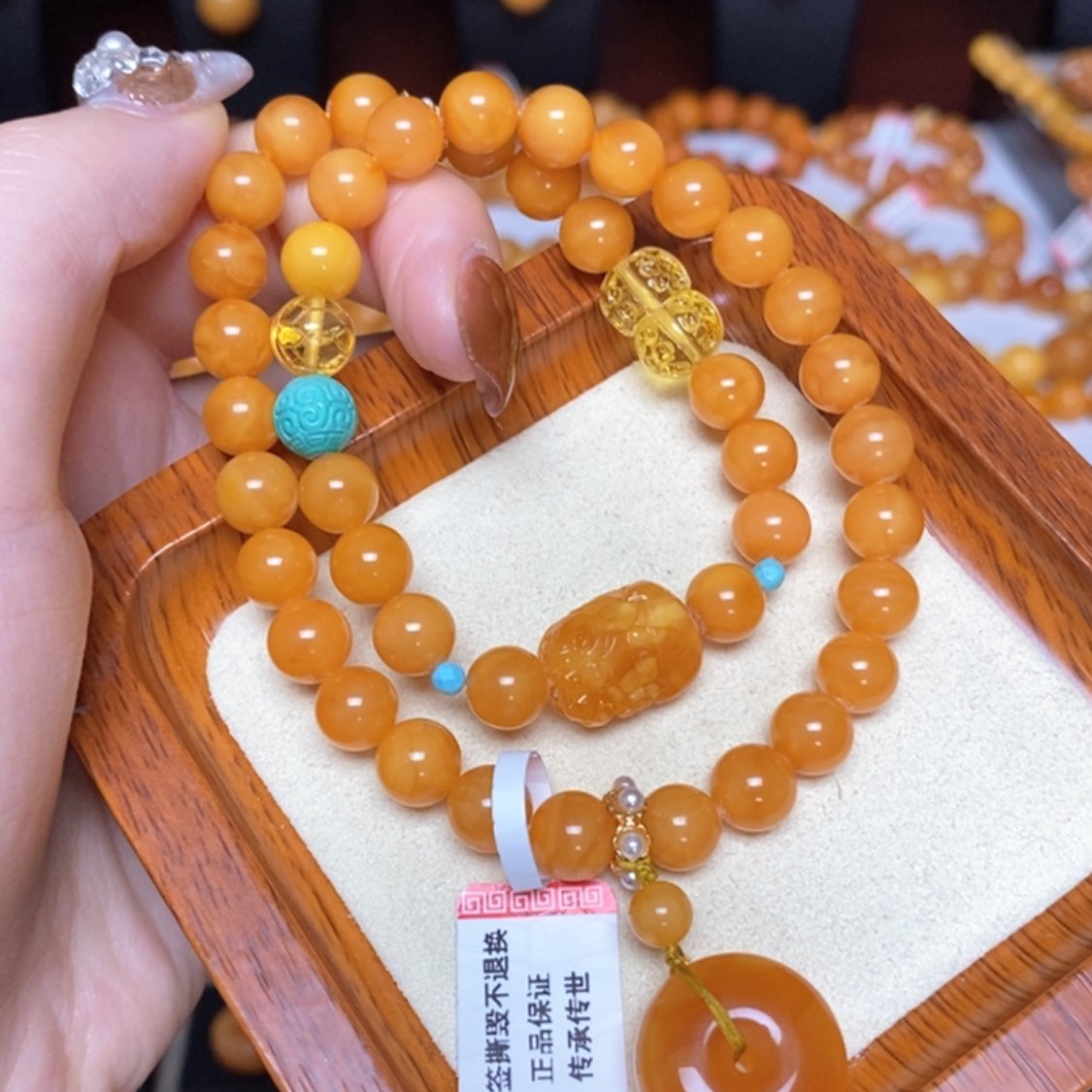 【闪购商品】蜜蜡手链未镶嵌手串