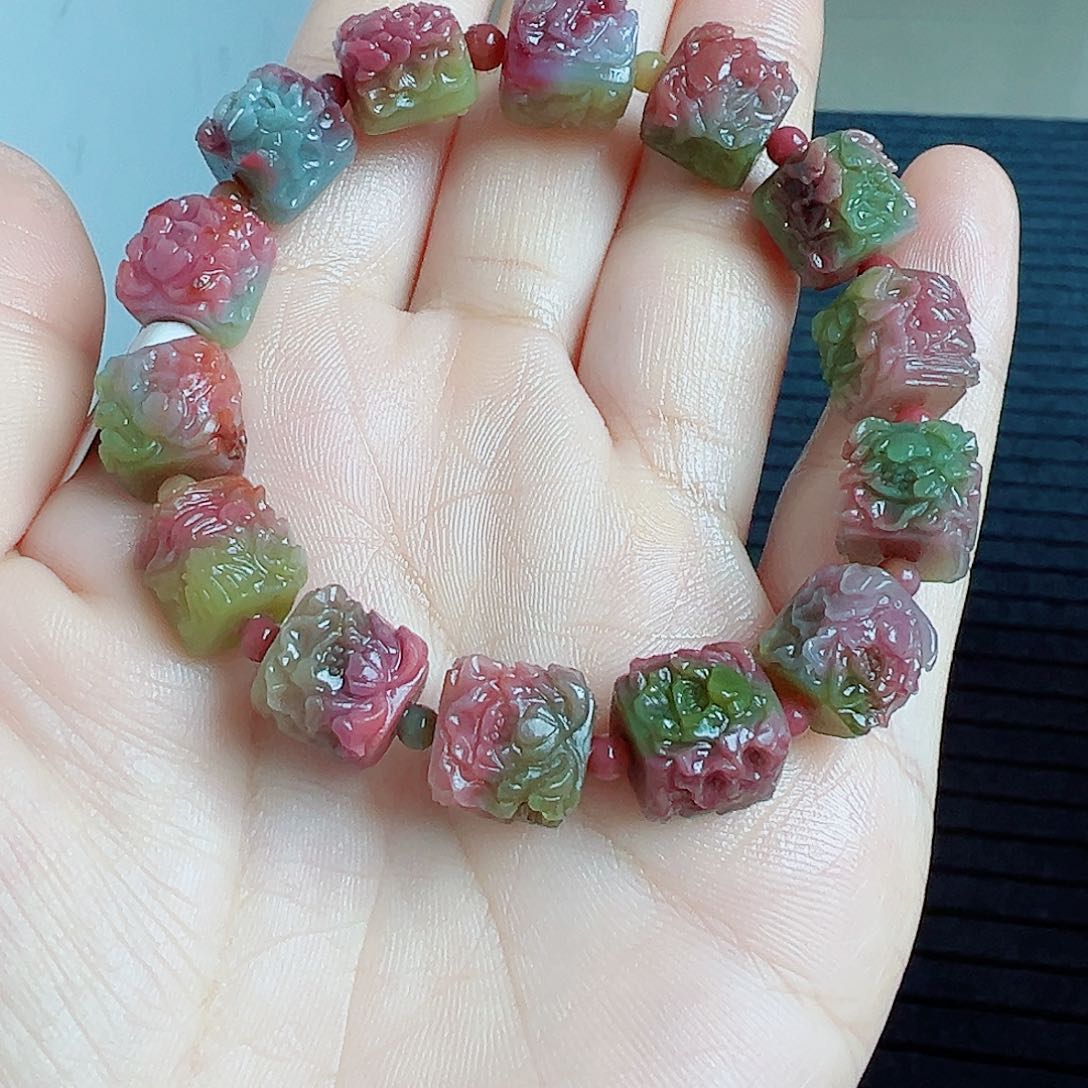 定制石英质玉盐源未镶嵌蓝**泡