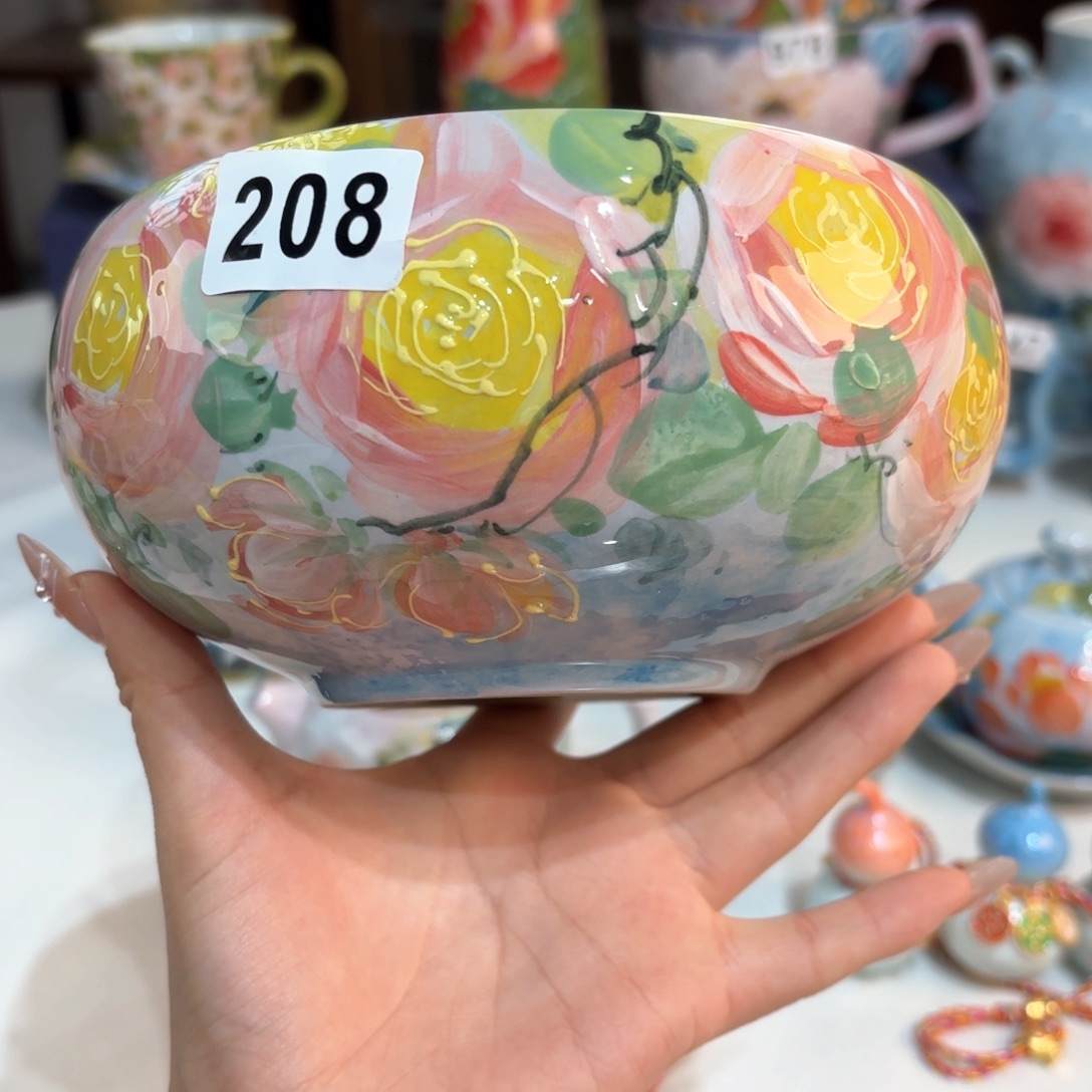 景德镇手绘高温釉下彩陶瓷茶具