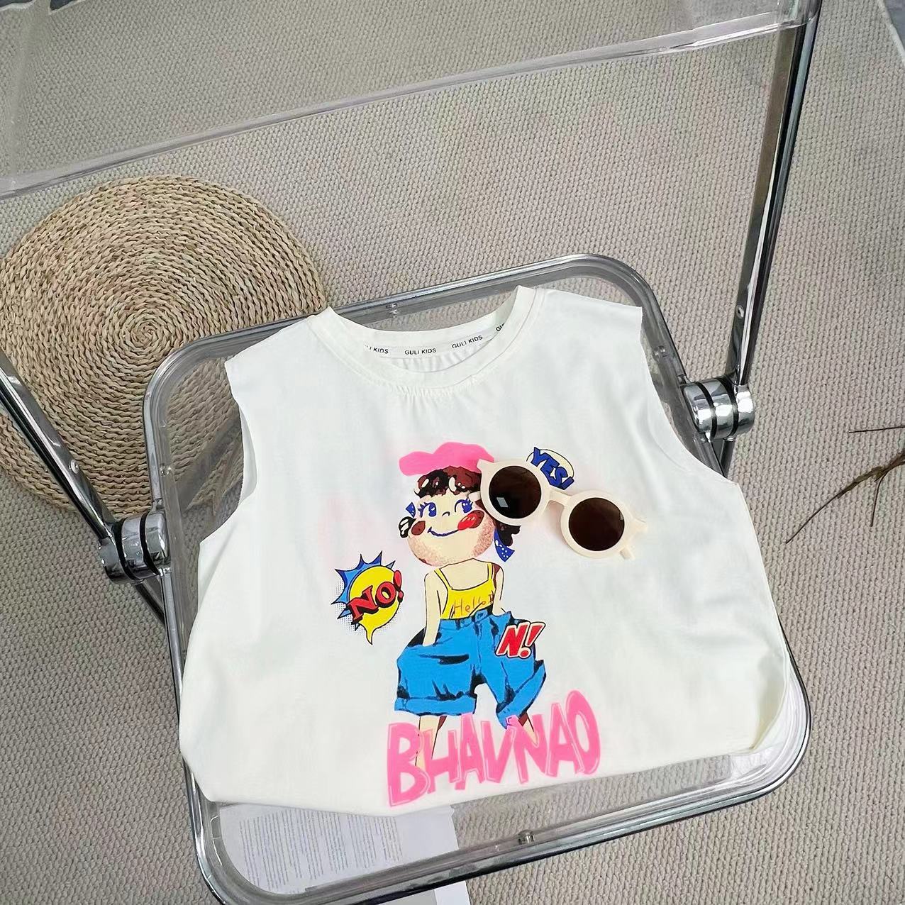 儿童2025夏季新款卡通背心B2593