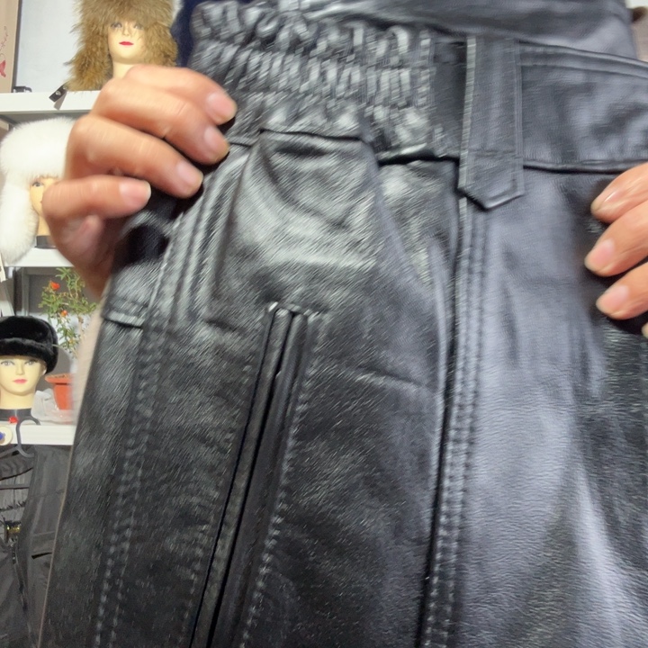 头层牛皮（革）牛皮裤子3尺1