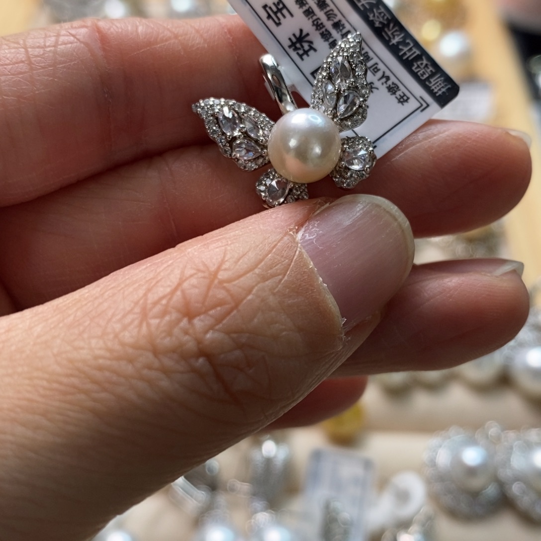 海水珍珠颈饰银S925镶嵌