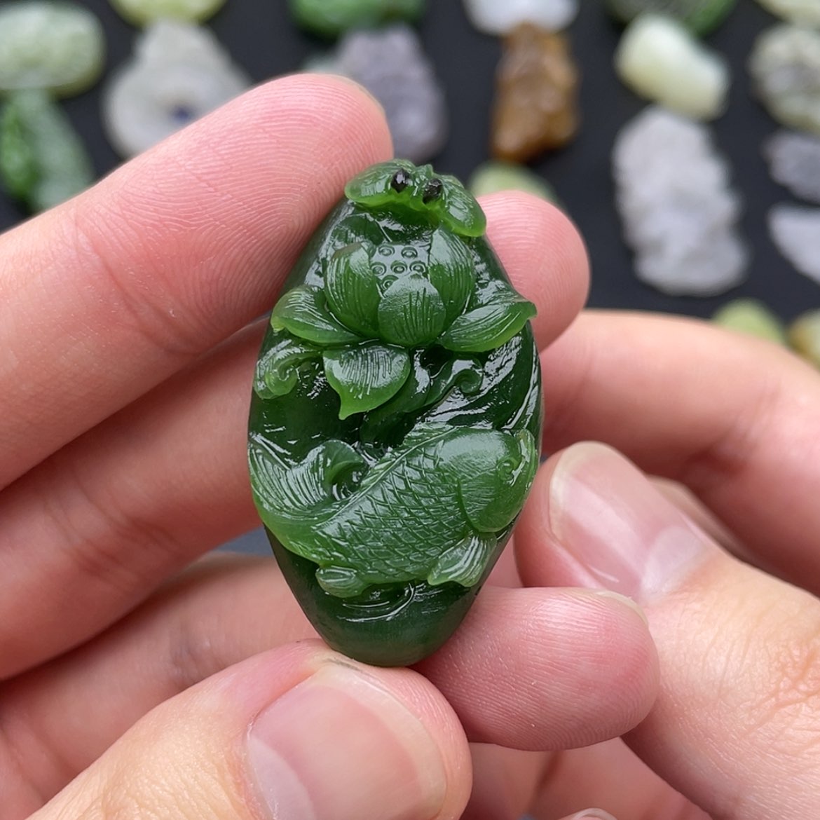 【闪购商品】和田玉未镶嵌颈饰向*花定制