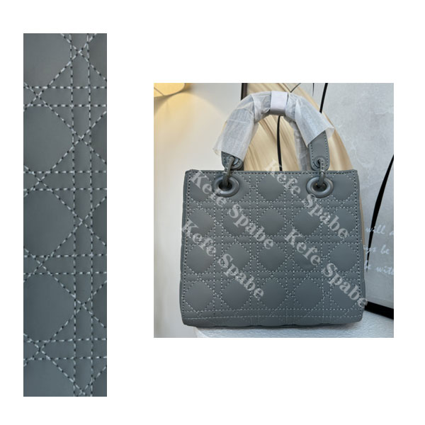 PG712 25新款时尚轻奢高级质感磨砂手工真皮手提灰色女士包