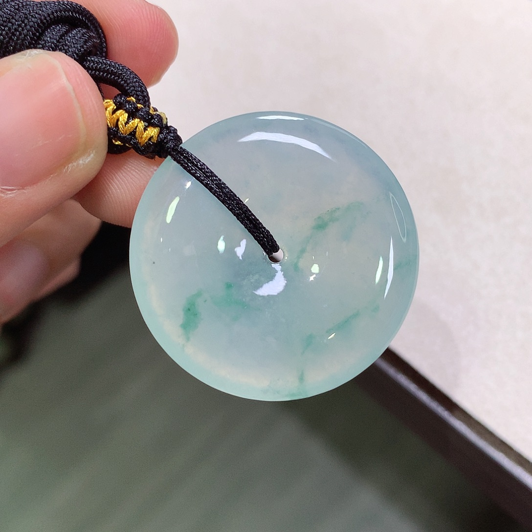 翡翠未镶嵌颈饰30.4-5.6