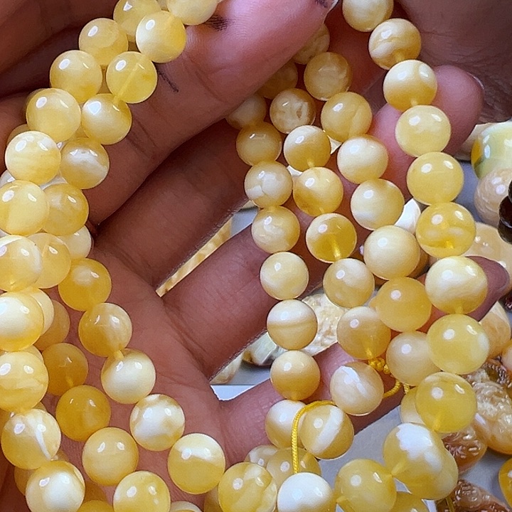 蜜蜡颈饰未镶嵌蜜蜡