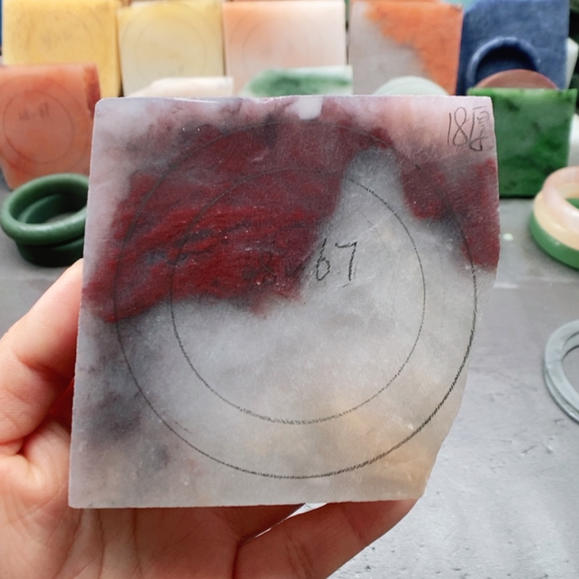 【闪购商品】未镶嵌手镯石英质玉（金丝玉）定制