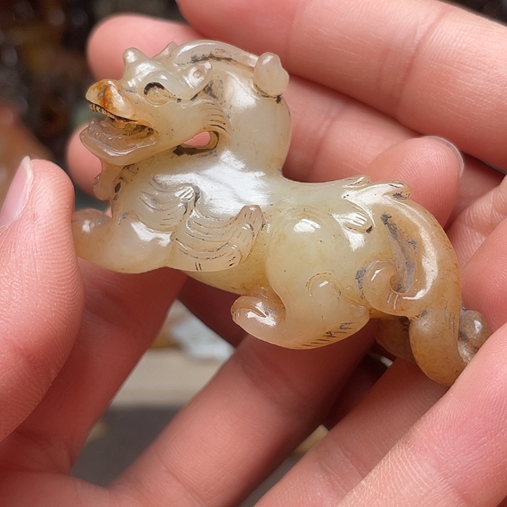 和田玉挂件未镶嵌闲*月