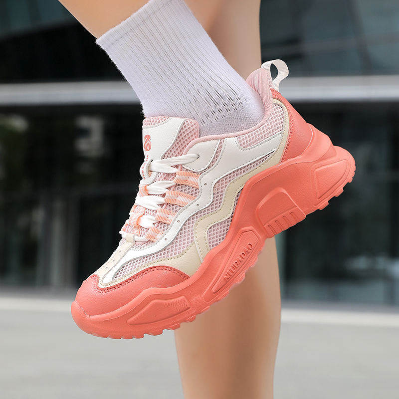 牛霸道四季健身鞋皮面网布透气懒人鞋一脚登快穿广场跳舞鞋250099