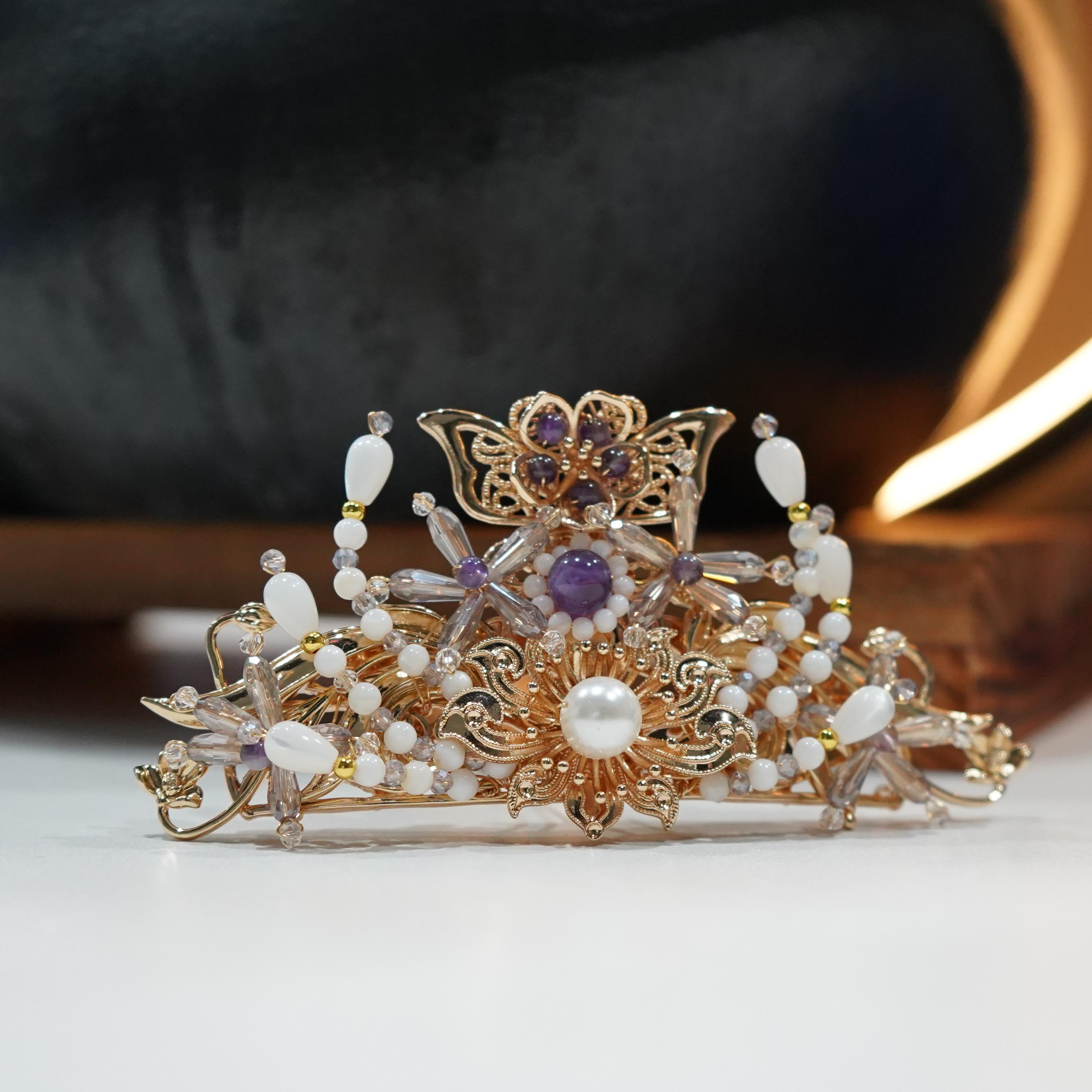 古悦倾城【紫苏】古悦倾城古风汉服发饰