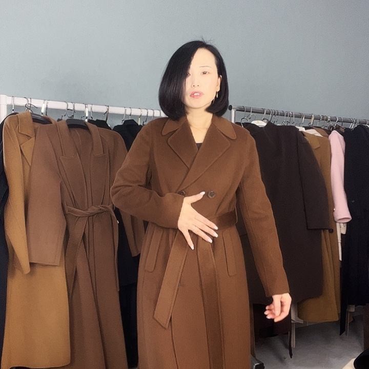 双面呢孤品M码焦糖色