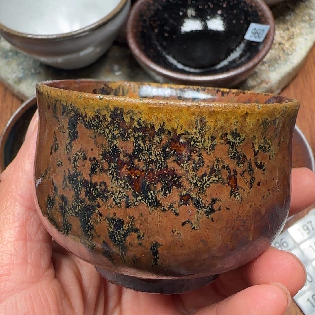 柴烧建盏茶盏茶杯827
