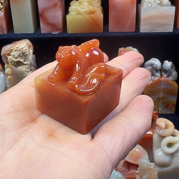 寿山石印石寿山石手工雕刻