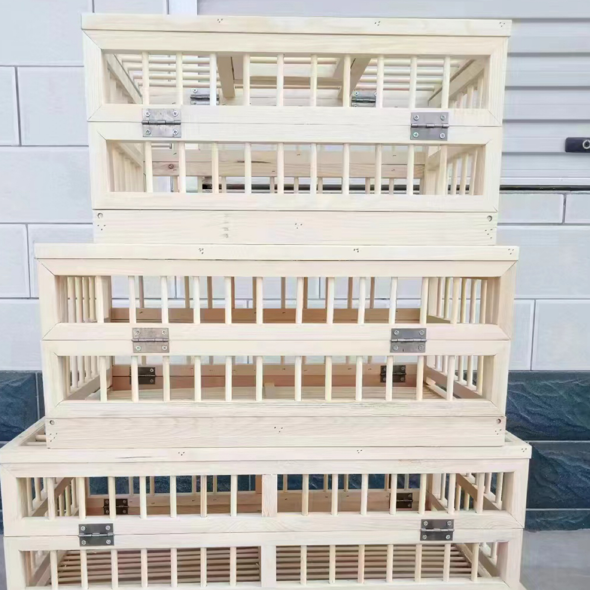 手工全实木可折叠鸽子放飞笼训放笼鸽具