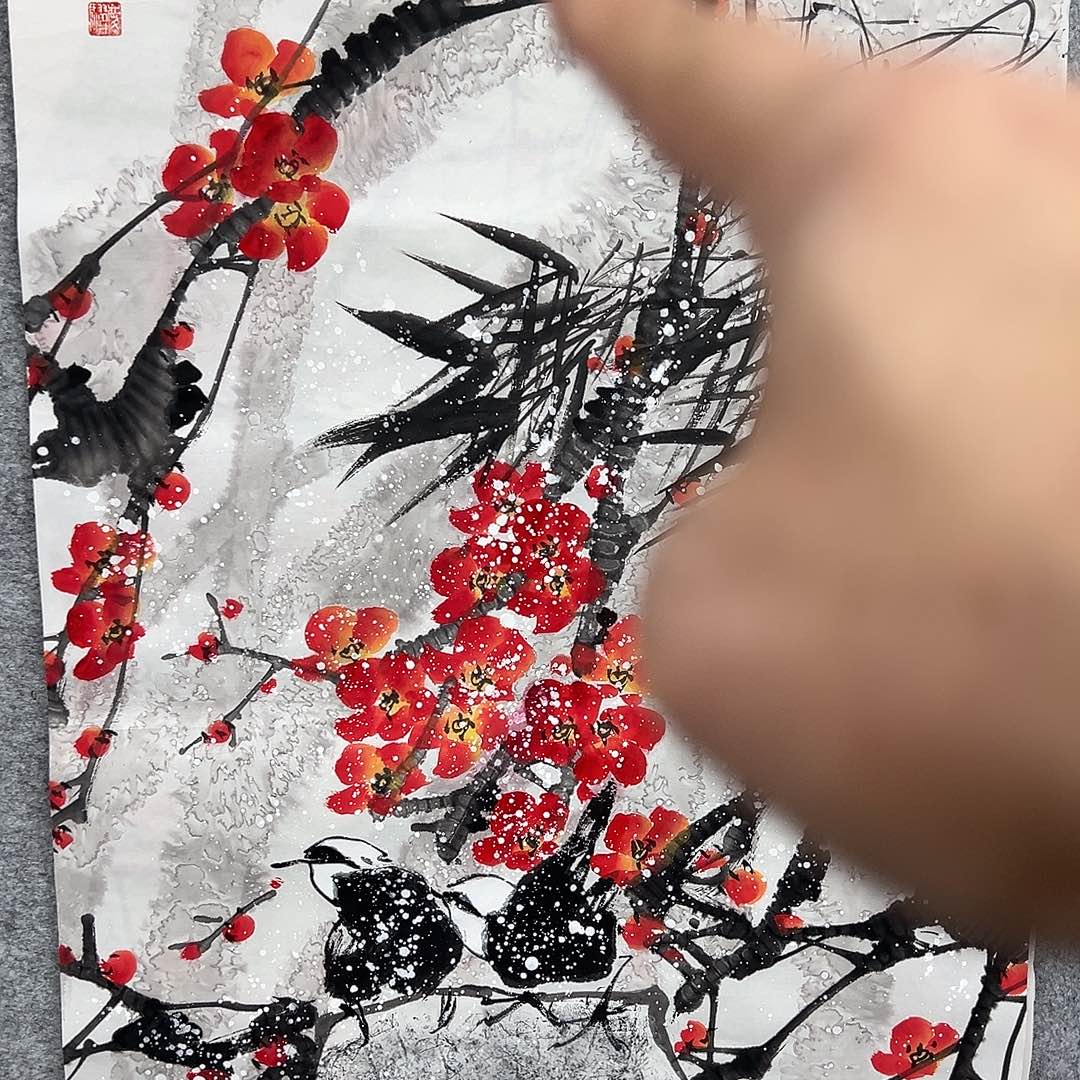 绘画杰*?韩江书画石庆骥作品