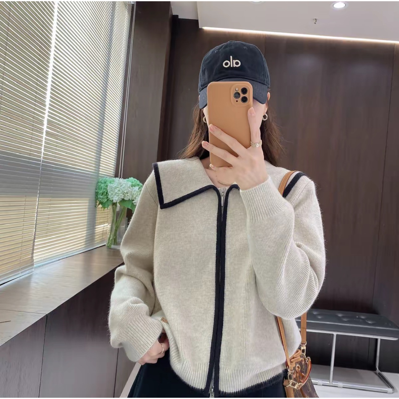 200斤针织大码秋季女长袖韩系毛针织衫网红时尚百搭女装翻领3003