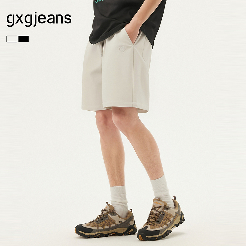 gxg.jeans男装 多色logo绣花基础休闲短裤男士薄款 25年夏新品