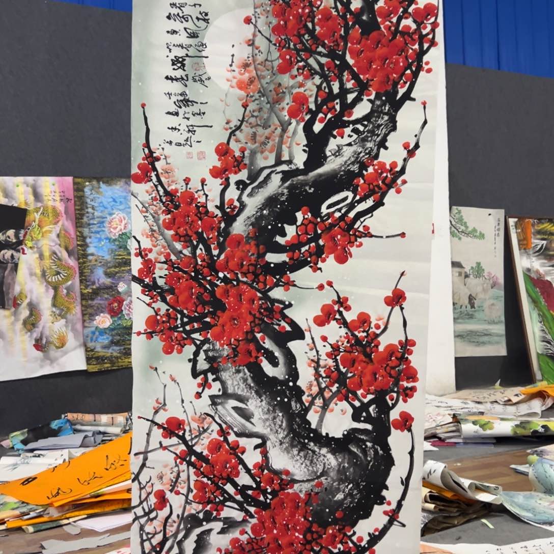 国画国画作品画心一张